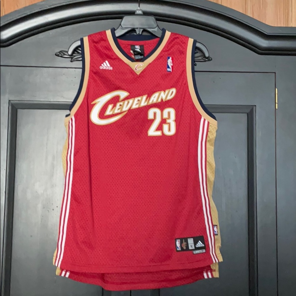 Lebron James Red Cleveland Cavaliers Jersey